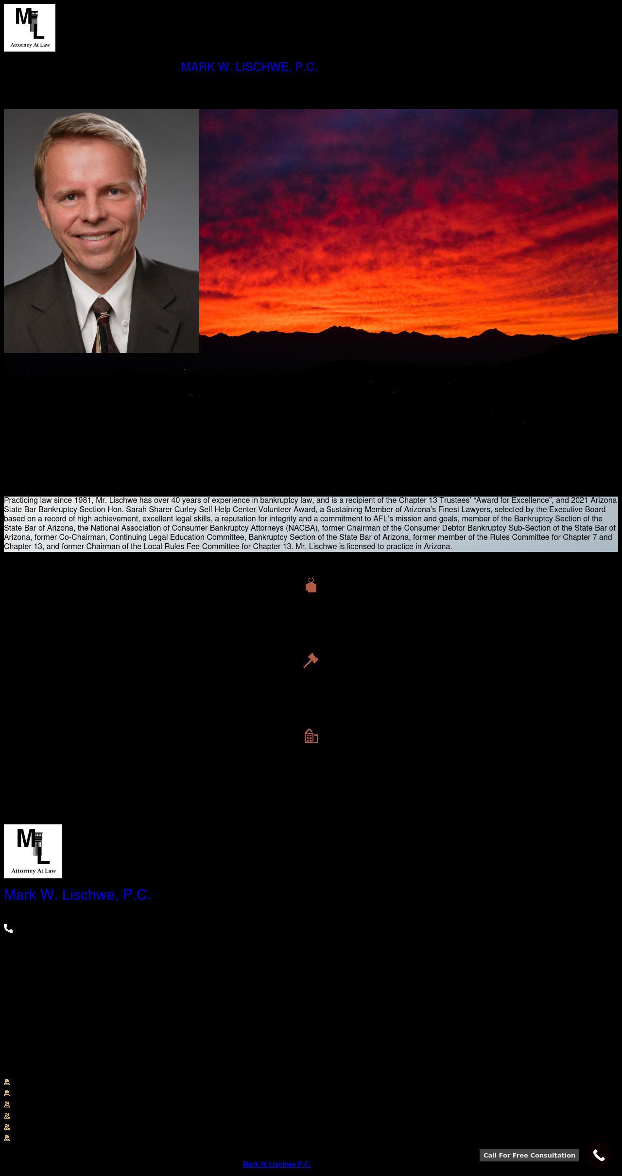 Mark W. Lischwe, P.C. - Mesa AZ Lawyers