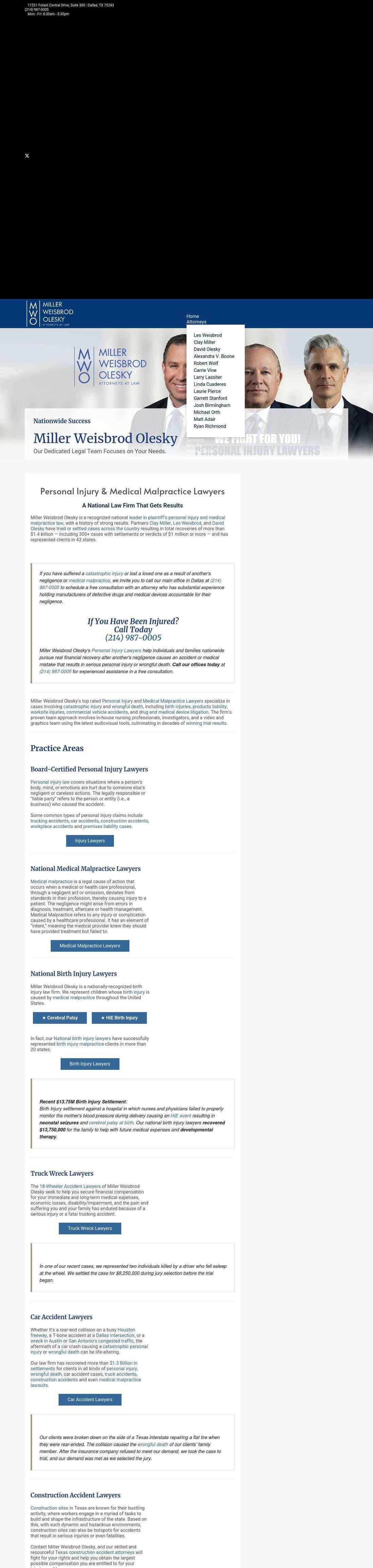 Miller Weisbrod LLP - Dallas TX Lawyers