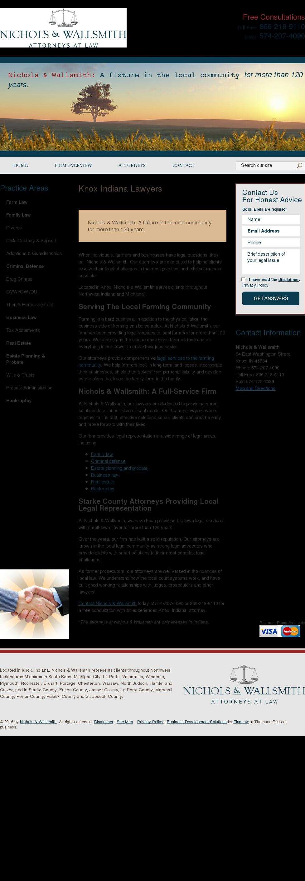Nichols & Wallsmith - Knox IN Lawyers