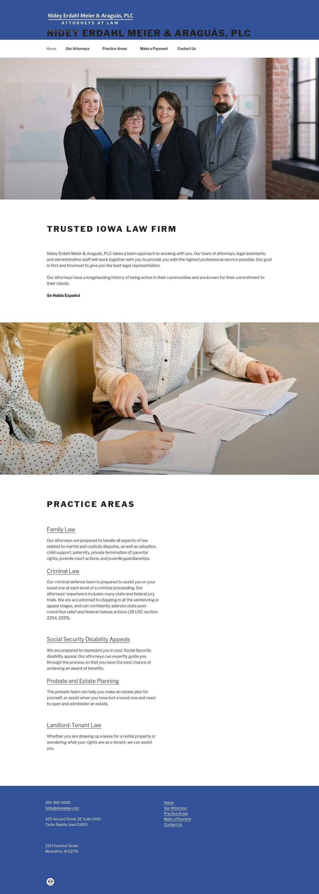 Nidey, Erdahl, Tindal & Fisher, PLC - Muscatine IA Lawyers