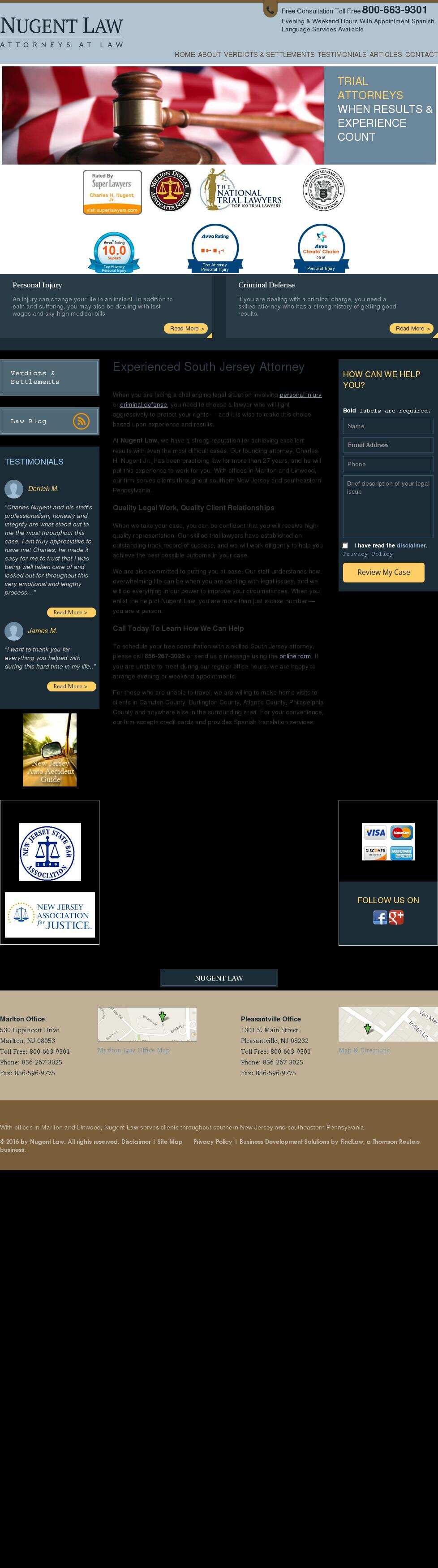 Nugent Law - Linwood NJ Lawyers