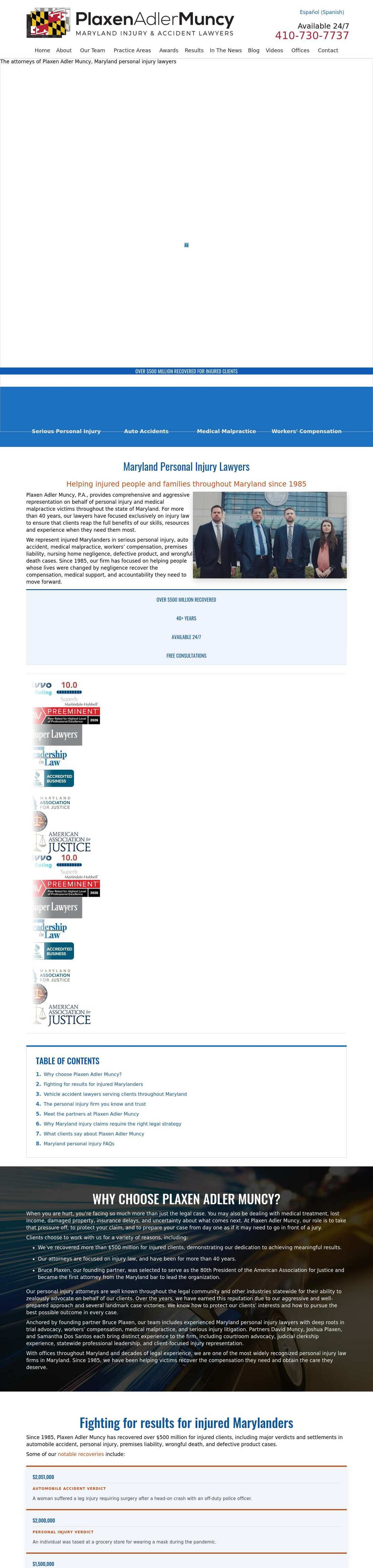 Plaxen & Adler PA - Gambrills MD Lawyers