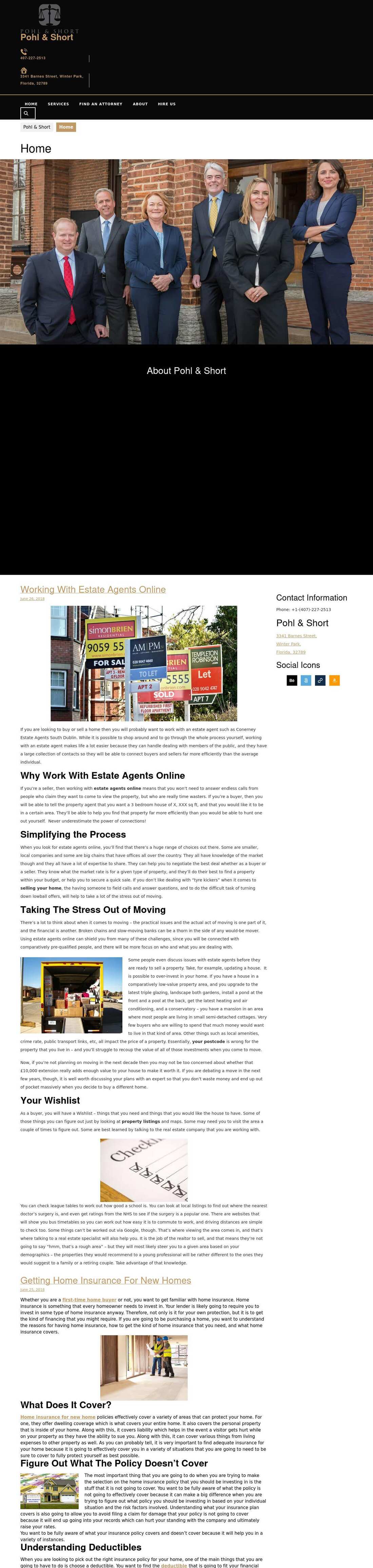Pohl & Short, P.A. - Winter Park FL Lawyers