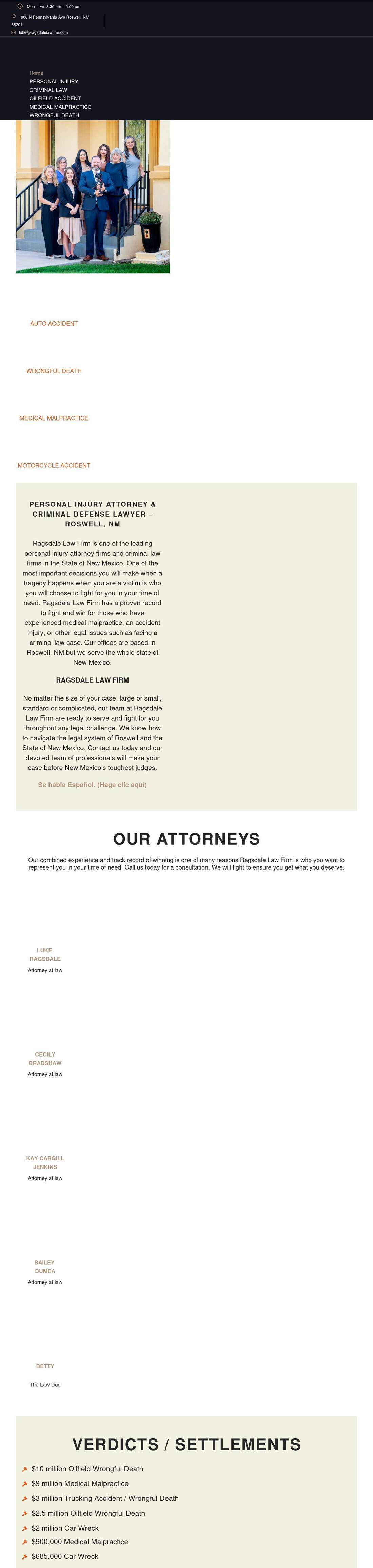 Ragsdale Law Firm - Roswell NM Lawyers