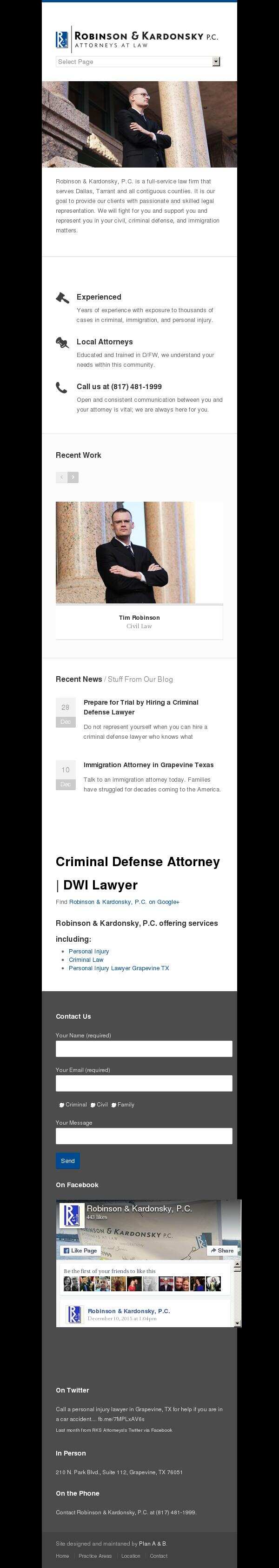 Robinson, Kardonsky & Stone, P.C. - Grapevine TX Lawyers