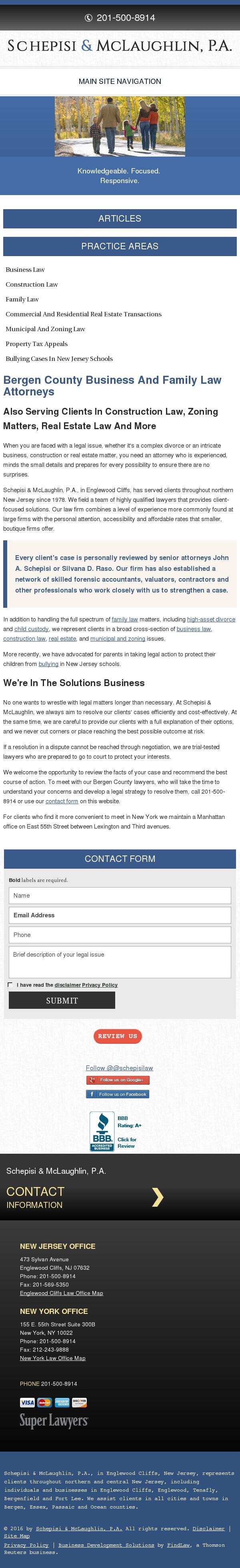 Schepisi & McLaughlin, P.A. - Englewood Cliffs NJ Lawyers