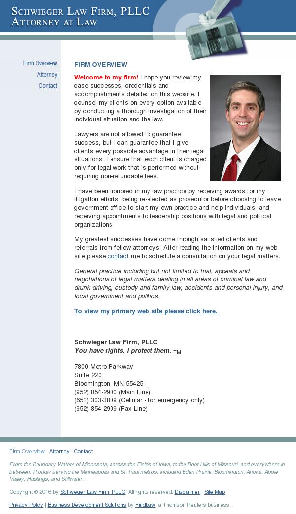 Schwieger Law Firm, PLLC - Bloomington MN Lawyers