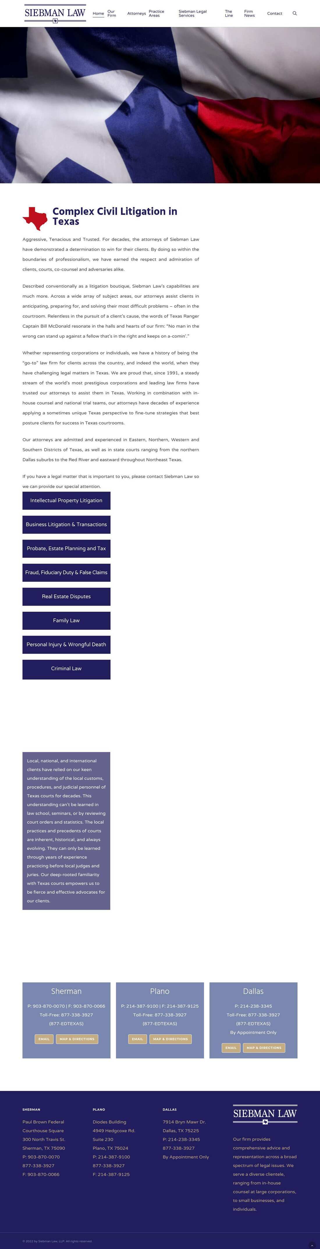 Siebman, Burg, Phillips & Smith, LLP - Marshall TX Lawyers
