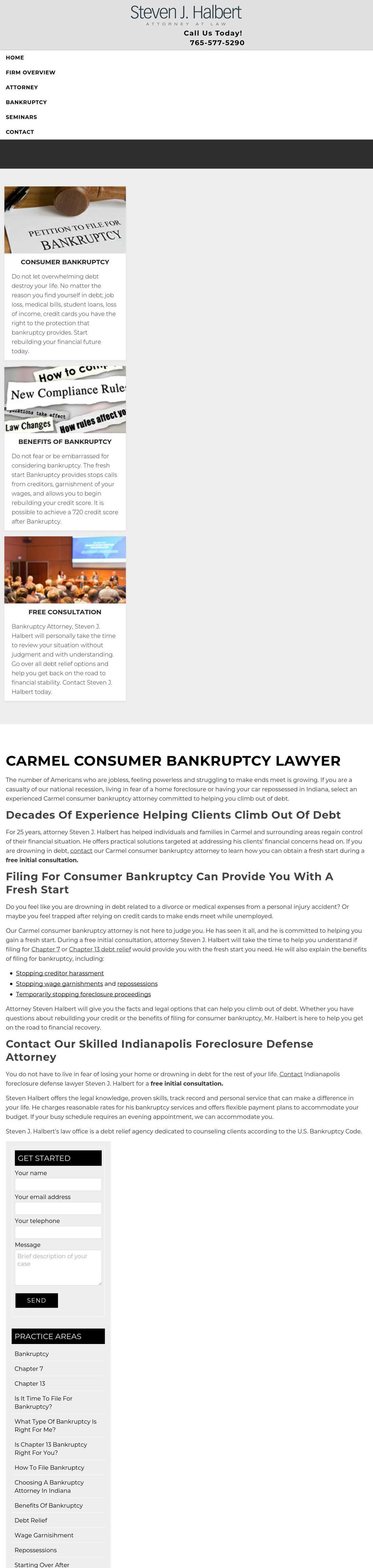 Steven J. Halbert, Attorney At Law - Carmel IN Lawyers