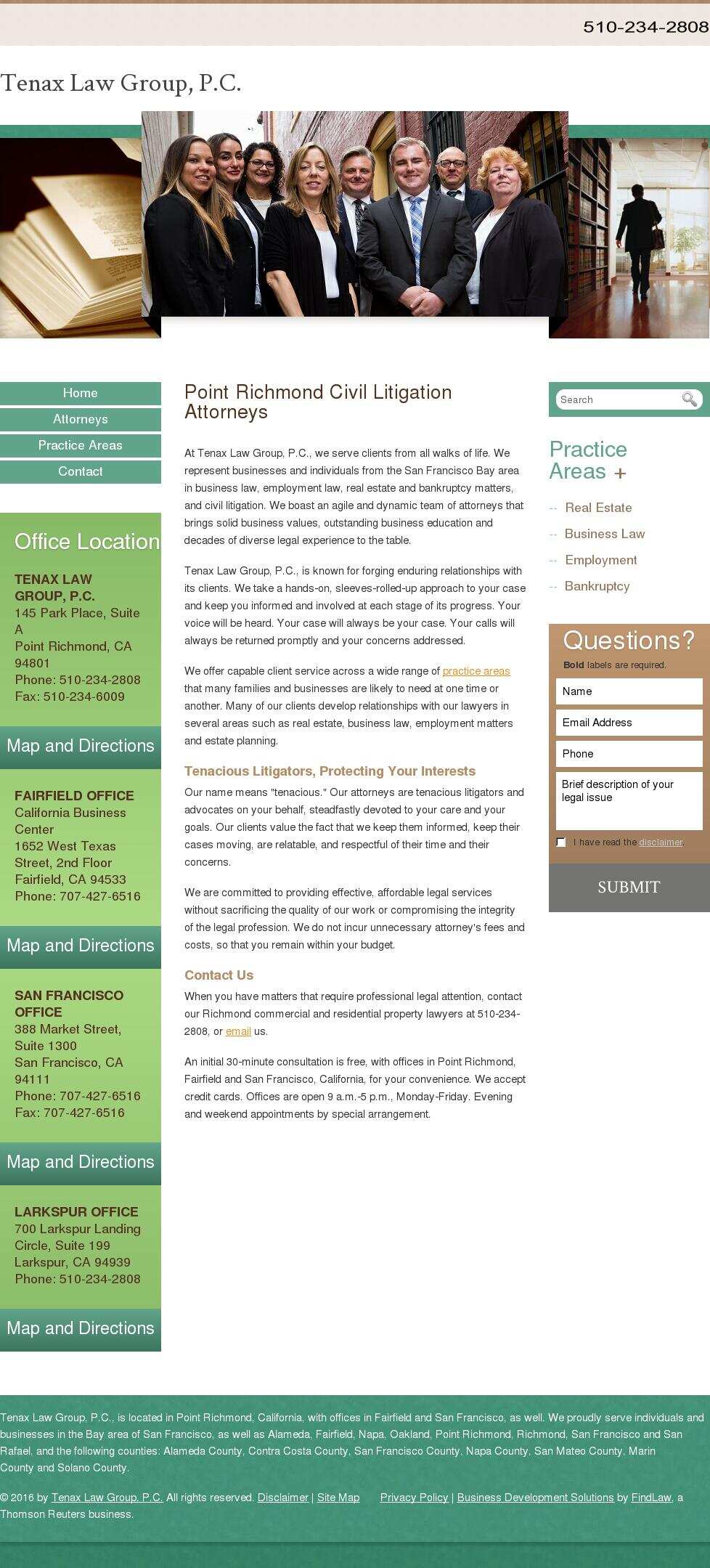 Tenax Law Group - San Francisco CA Lawyers