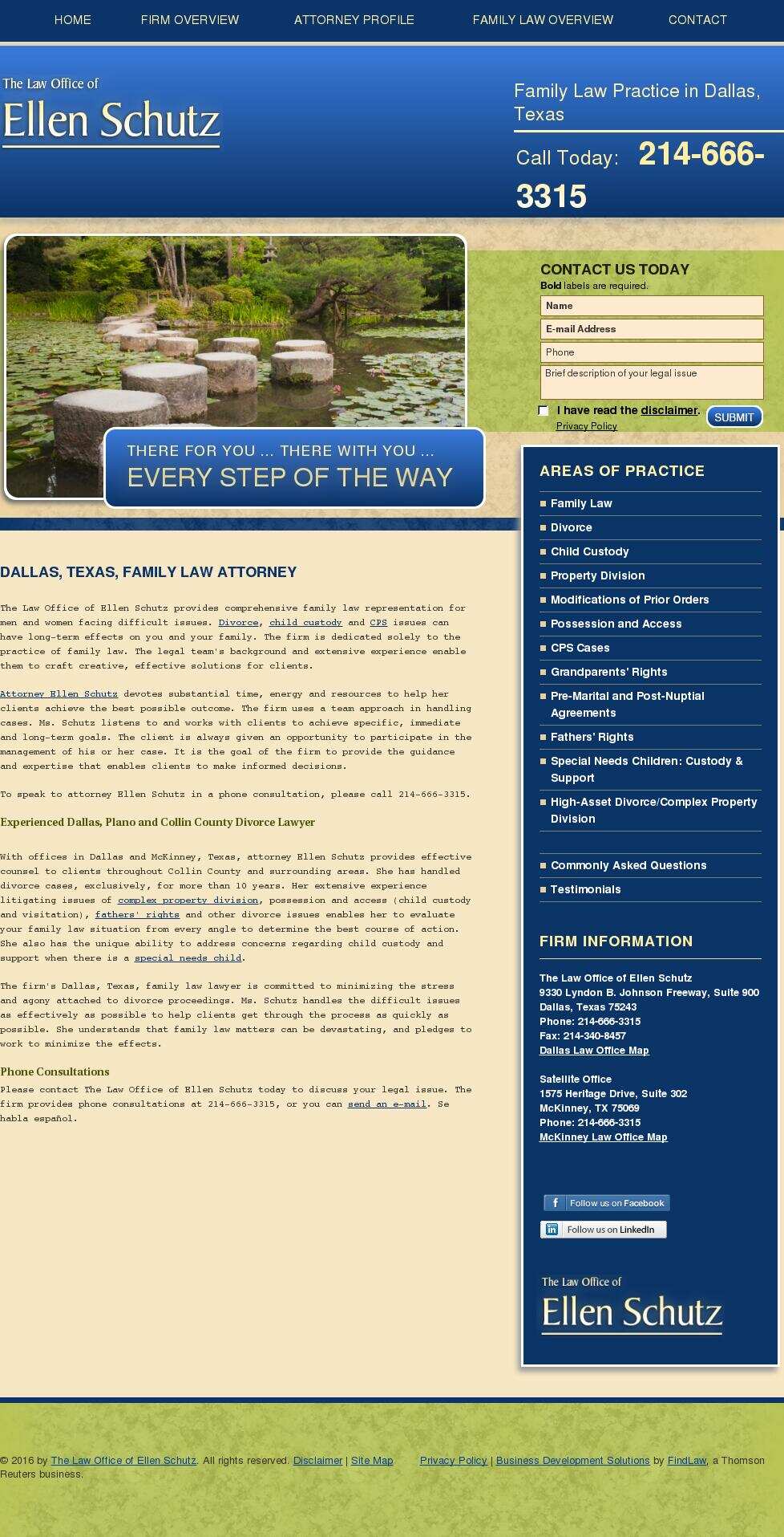 The Law Office of Ellen Schutz - Dallas TX Lawyers