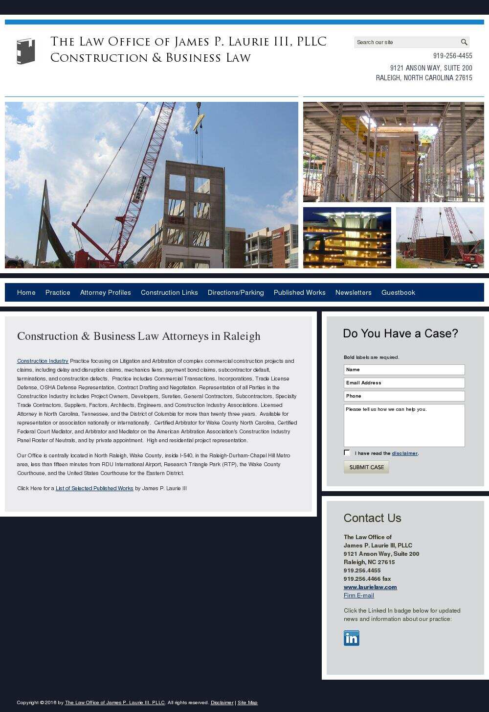 The Law Office of James P. Laurie III, PLLC - Raleigh NC Lawyers