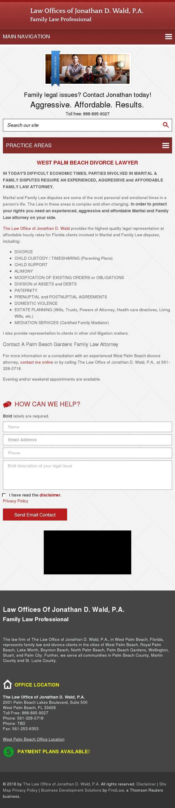 The Law Office of Jonathan D. Wald, P.A. - West Palm Beach FL Lawyers