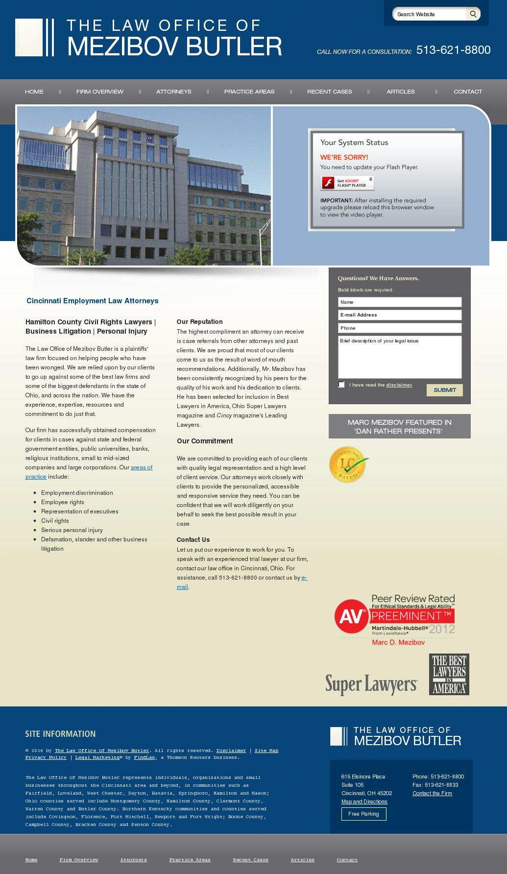 The Law Office of Marc Mezibov, Inc. - Cincinnati OH Lawyers