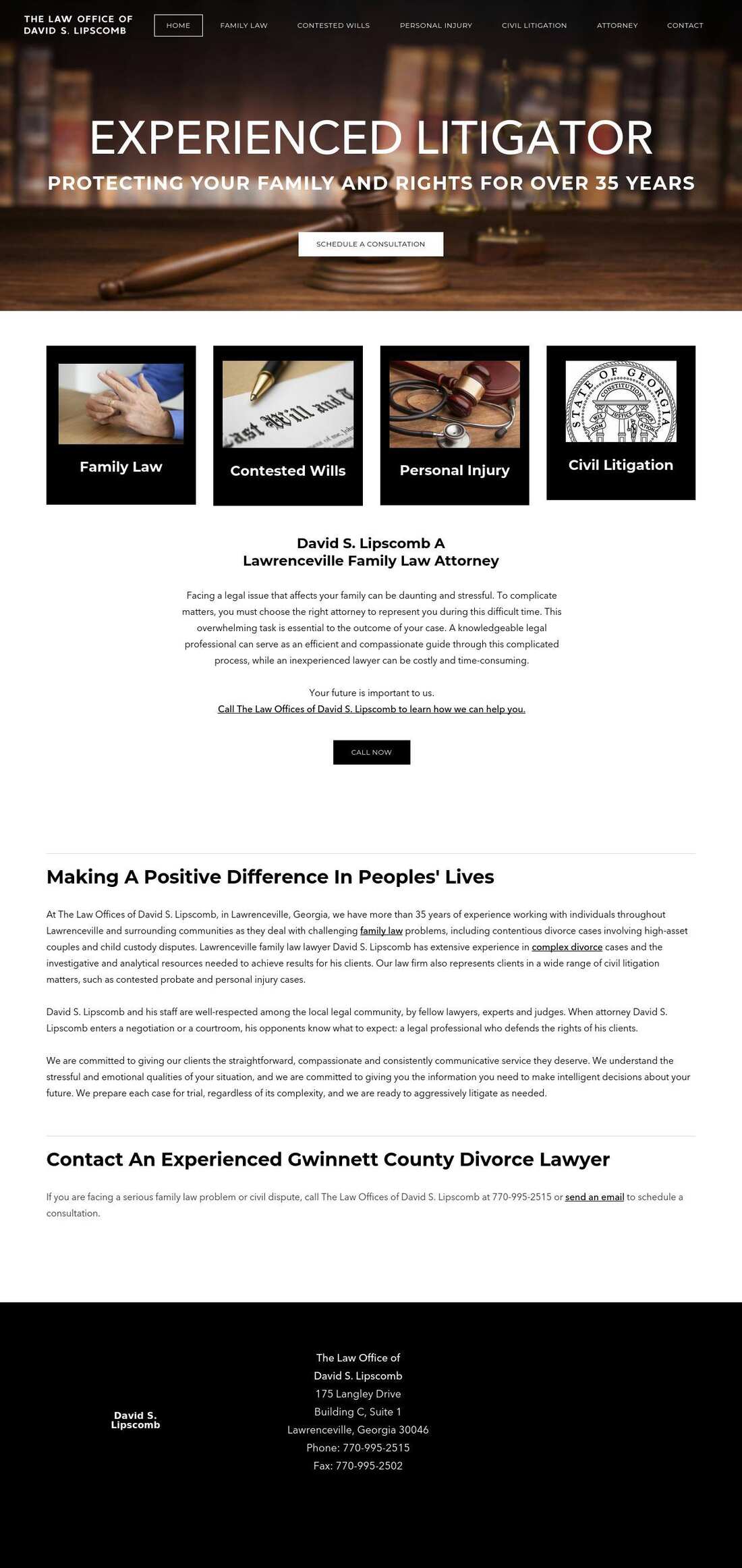 The Law Offices of David S. Lipscomb - Lawrenceville GA Lawyers