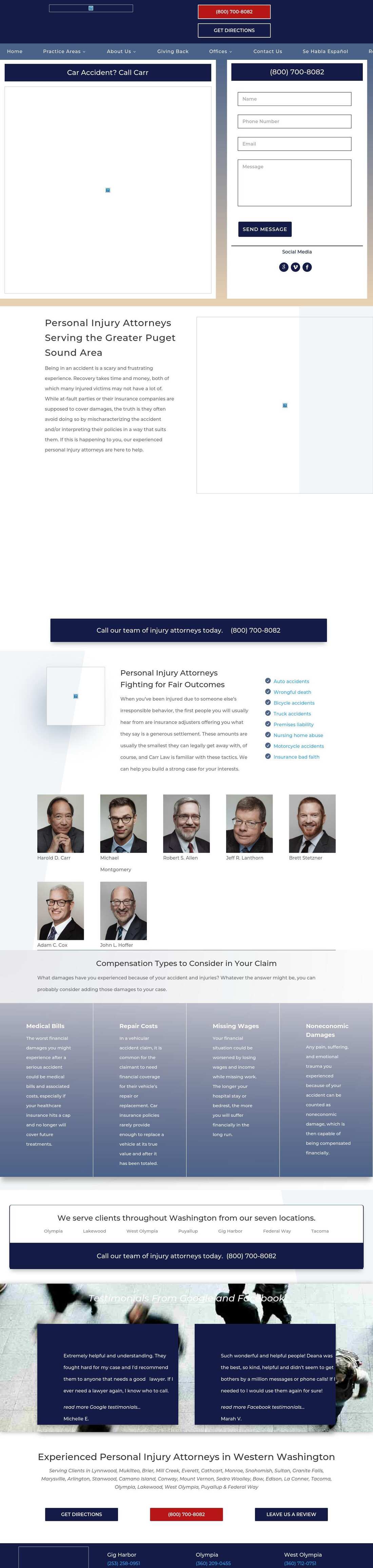 The Law Offices of Harold D. Carr, P.S. - Lacey WA Lawyers