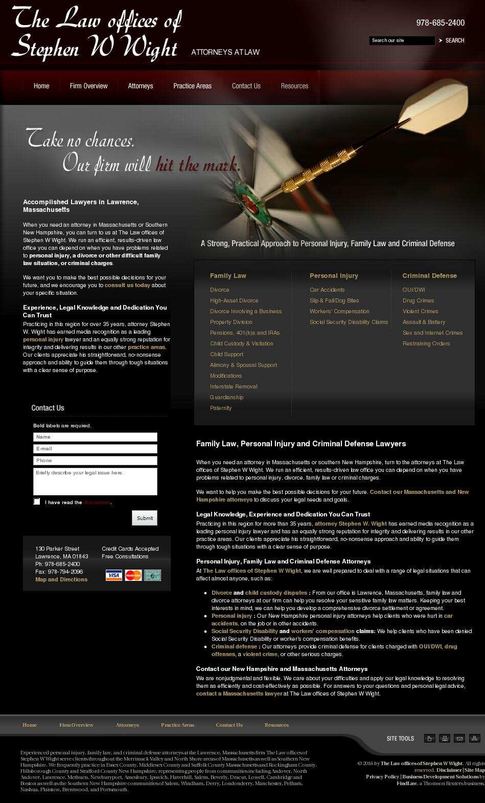 The Law offices of Stephen W Wight - Lawrence MA Lawyers