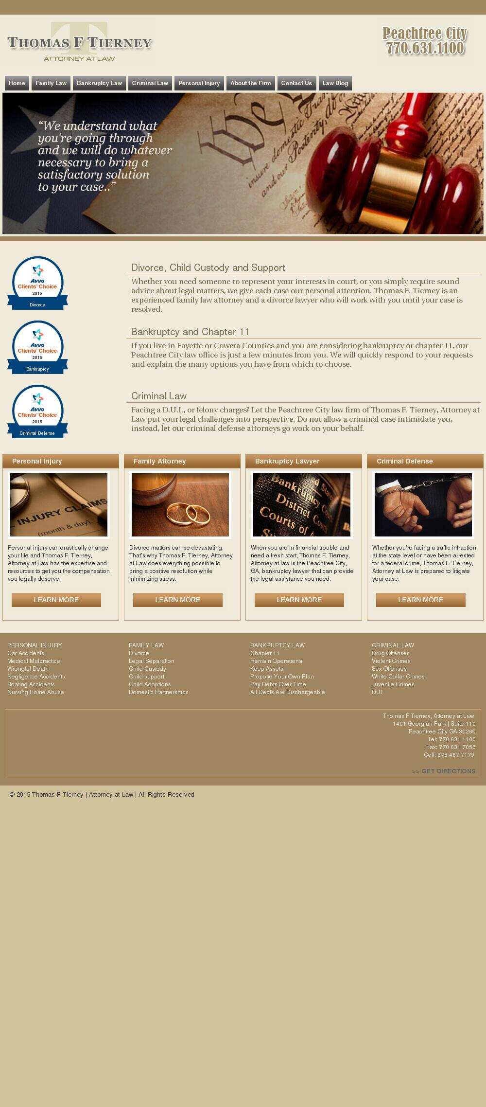 Thomas F Tierney, Attorney at Law - Peachtree City GA Lawyers