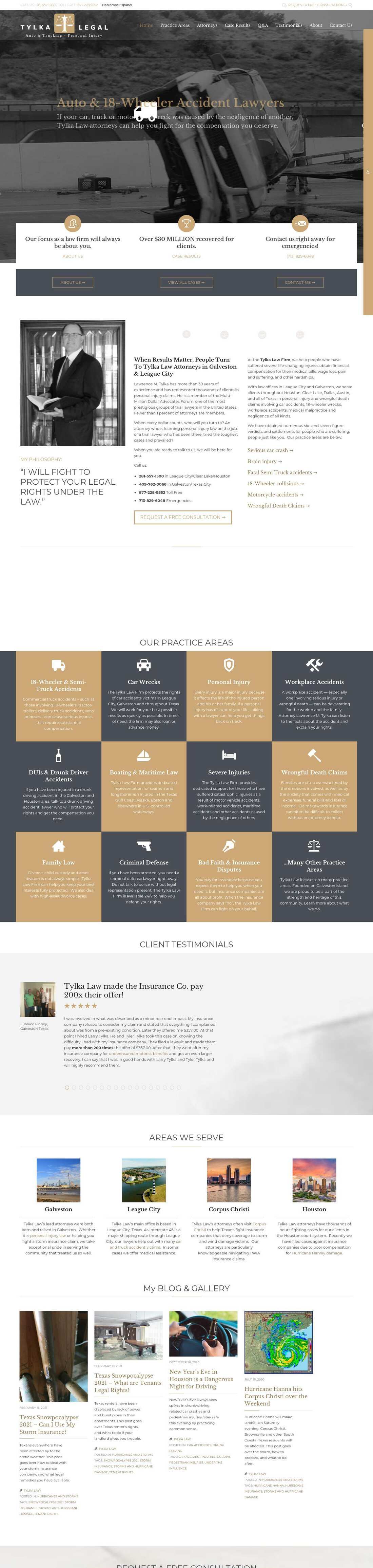 Tylka Law Firm and Mediation Center - Galveston TX Lawyers