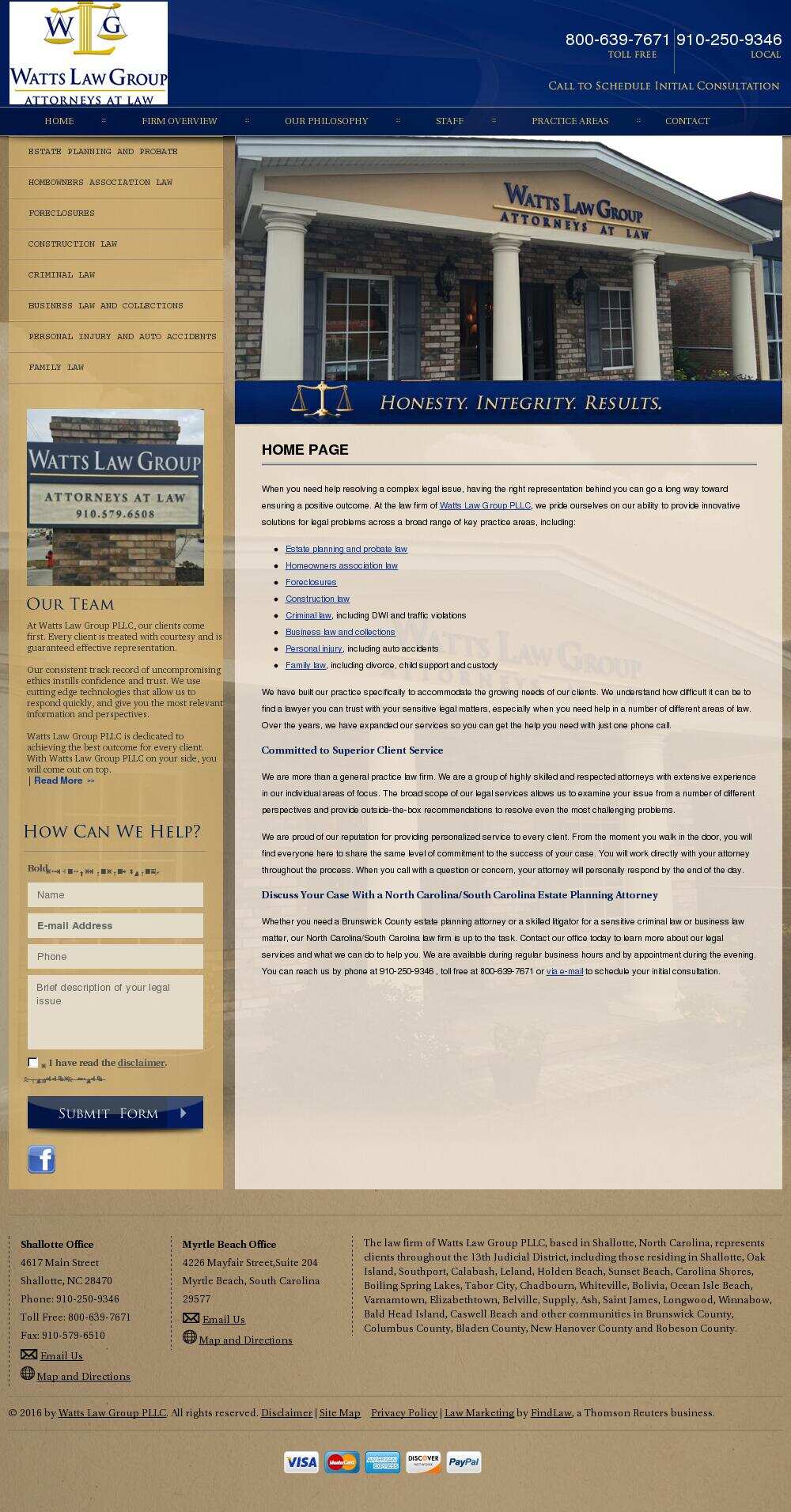 Watts & Easley PLLC - Myrtle Beach SC Lawyers