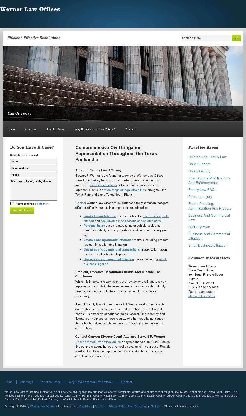 Werner Law Offices - Amarillo TX Lawyers