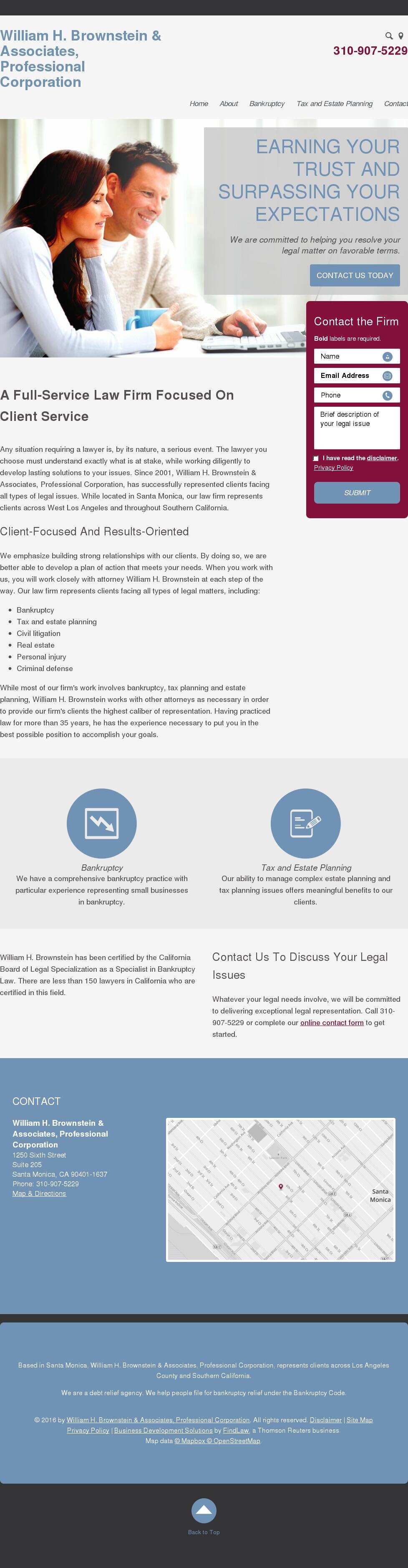 William H. Brownstein & Associates, Professional Corporation - Santa Monica CA Lawyers