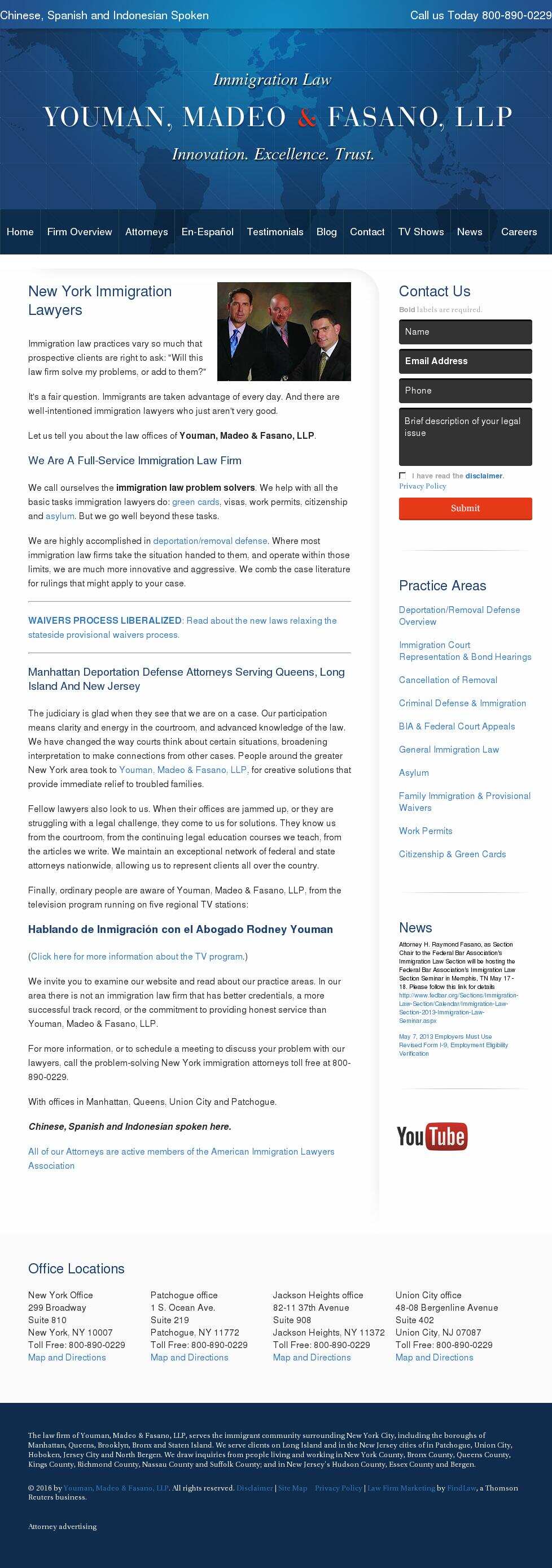 Youman, Madeo & Fasano, LLP - Union City NJ Lawyers