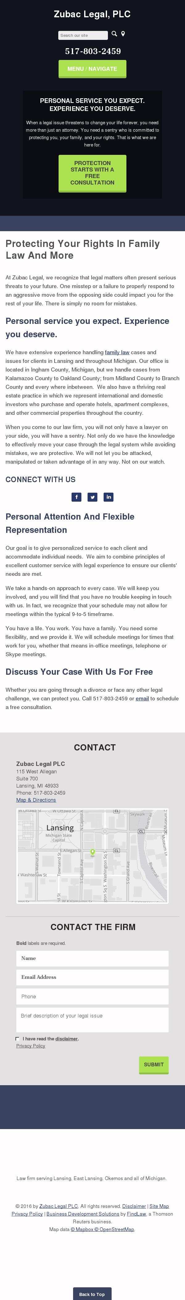 Zubac Legal PLC - Lansing MI Lawyers