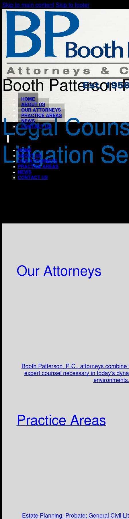 Booth Patterson P.C. - Waterford MI Lawyers