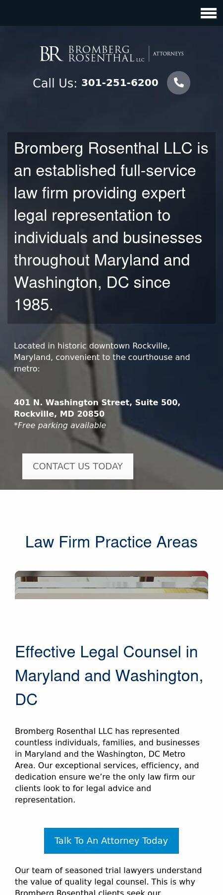 Bromberg Rosenthal LLC - Rockville MD Lawyers