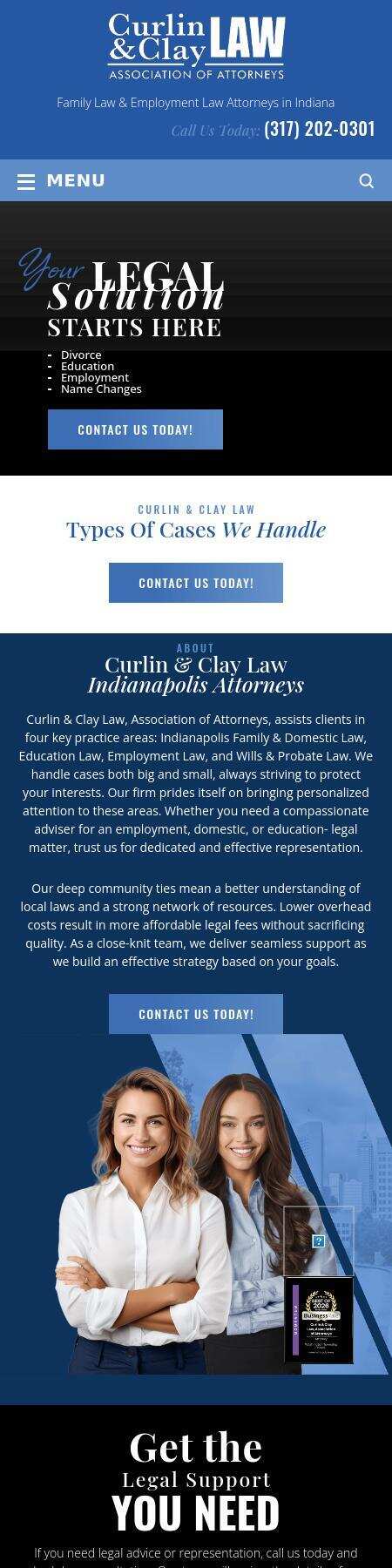 Curlin & Clay Law - Indianapolis IN Lawyers