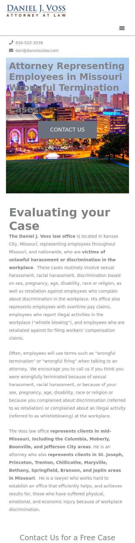 Daniel J. Voss - Kansas City MO Lawyers