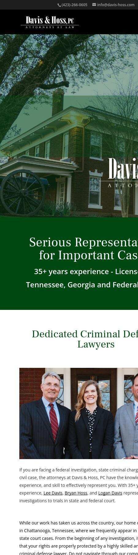 Davis & Hoss, PC - Chattanooga TN Lawyers