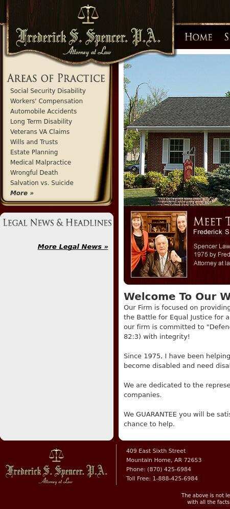 Frederick S. Spencer, Attorney at Law - Mountain Home AR Lawyers