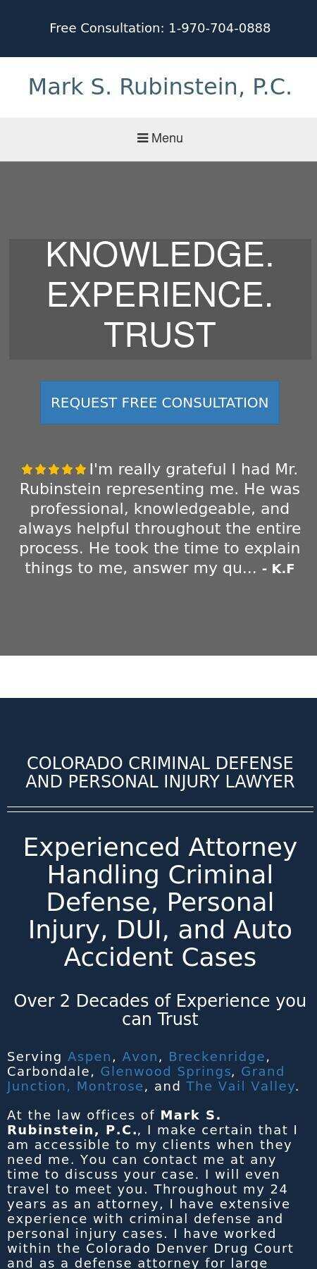 Mark S. Rubinstein, P.C. - Glenwood Springs CO Lawyers