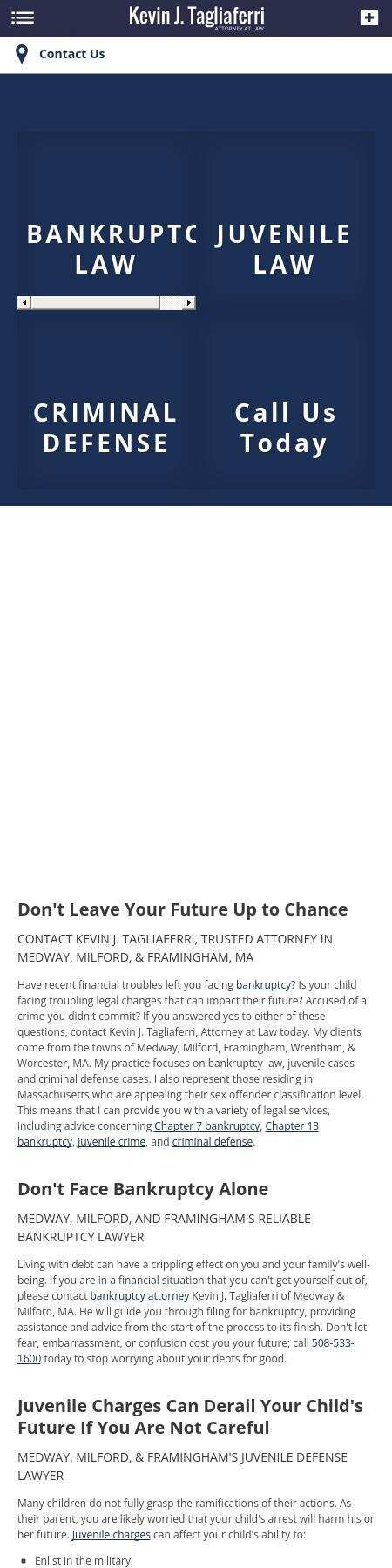 Kevin J. Tagliaferri, Attorney at Law - Medway MA Lawyers