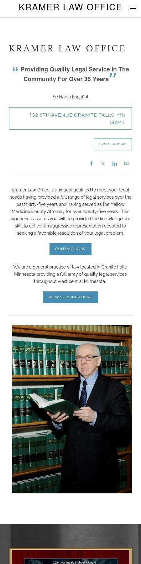 Kramer Law Office - Granite Falls MN Lawyers
