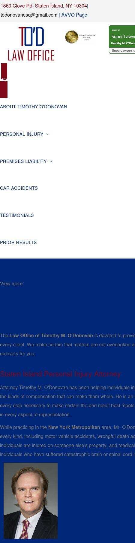 Law Office of Timothy M. O'Donovan - Staten Island NY Lawyers