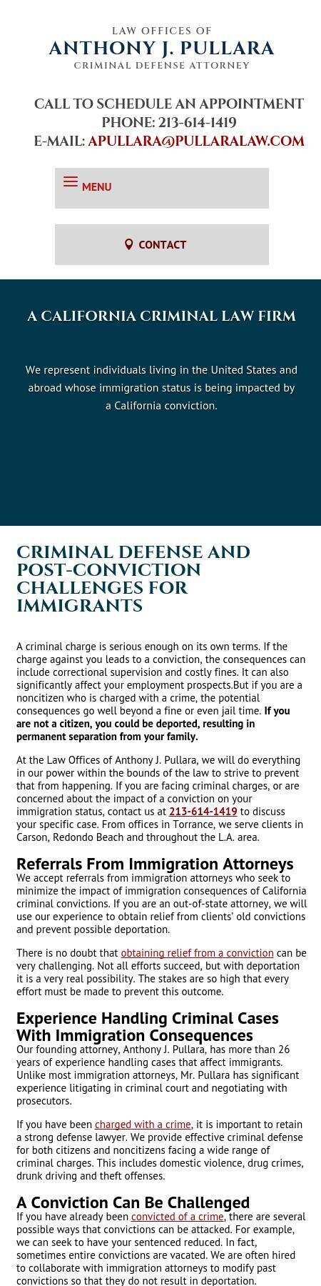 Law Offices of Anthony J. Pullara - Los Angeles CA Lawyers