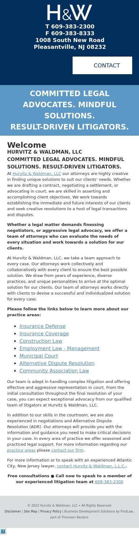 Marc Hurvitz & Assoc. - Pleasantville NJ Lawyers