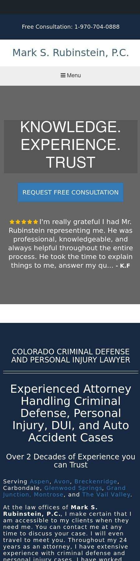 Mark S. Rubinstein, P.C. - Vail CO Lawyers
