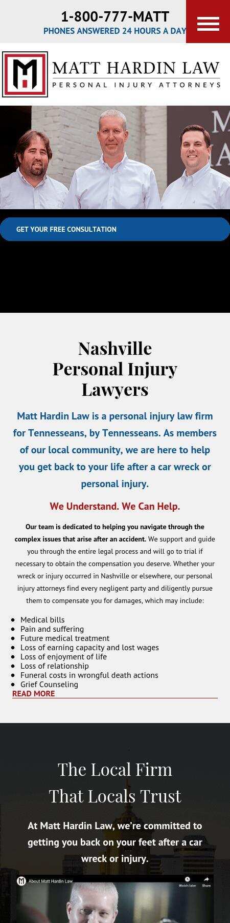 Matt Hardin Law, PLLC - Nashville TN Lawyers