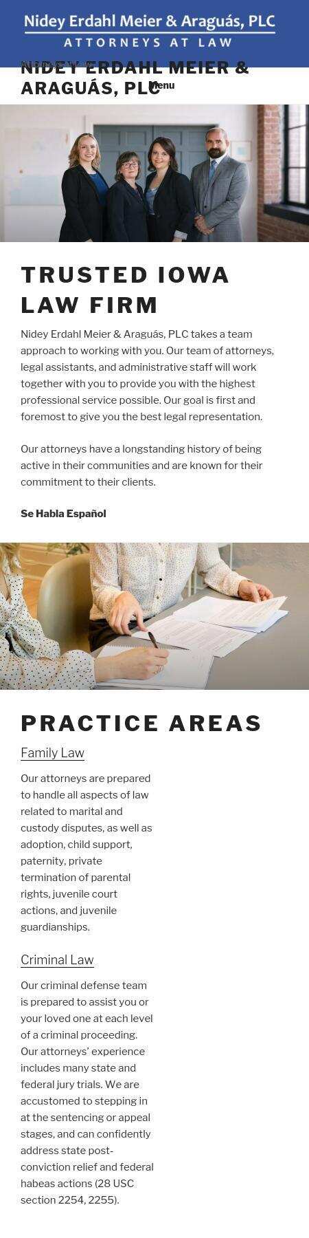 Nidey, Erdahl, Tindal & Fisher, PLC - Muscatine IA Lawyers