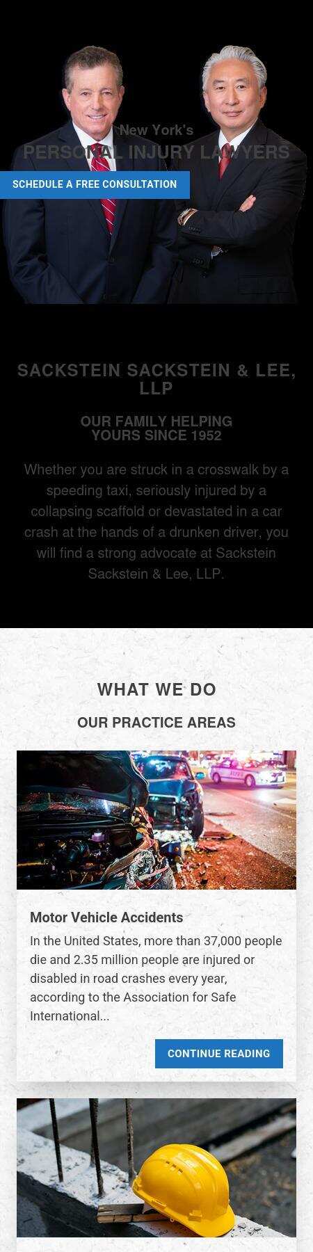 Sackstein, Sackstein & Lee, LLP - Bronx NY Lawyers