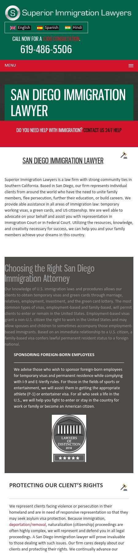 Superior Immigration Lawyers - San Diego CA Lawyers