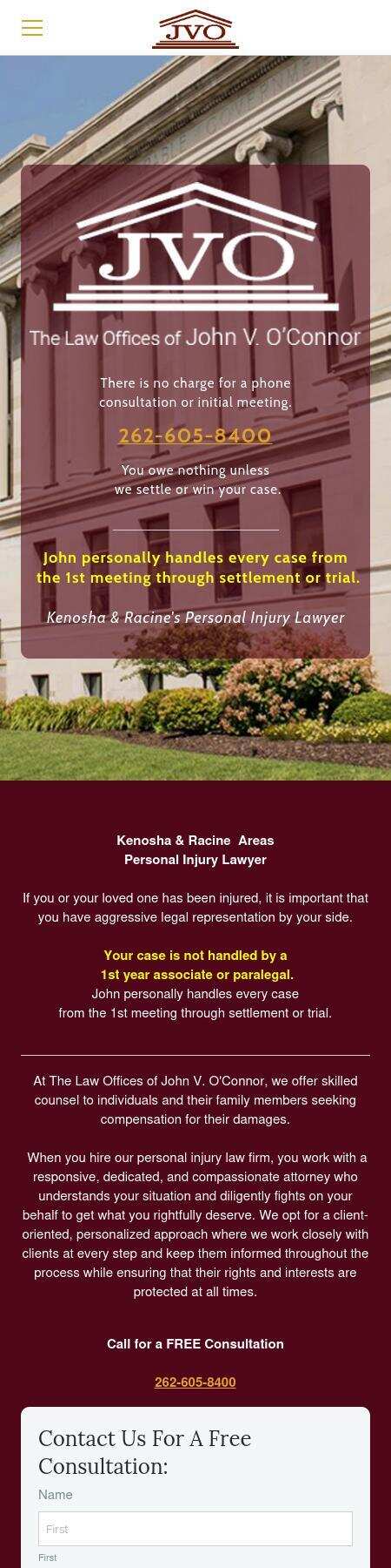 The Law Offices of John V. O'Connor - Kenosha WI Lawyers