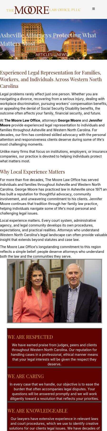 The Moore Law Office, PLLC - Asheville NC Lawyers