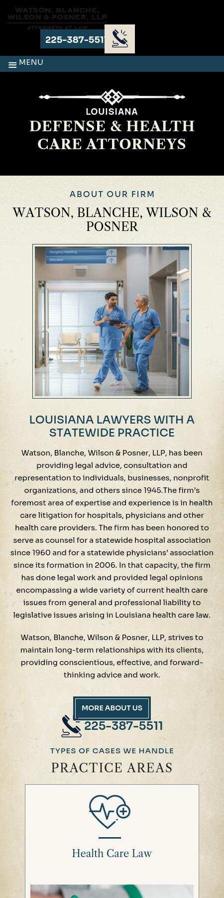 Watson, Blanche, Wilson & Posner, LLP - Baton Rouge LA Lawyers