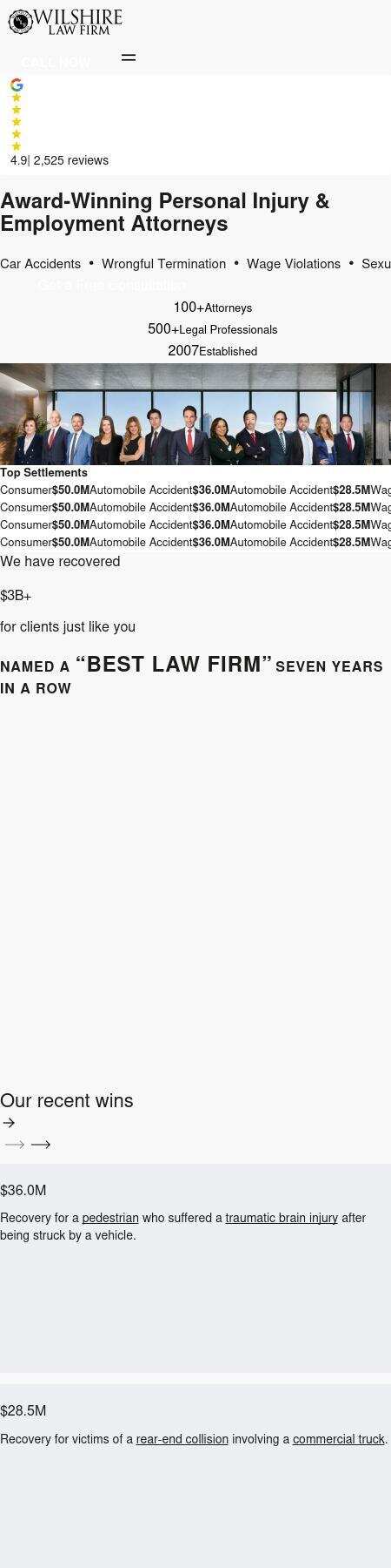 Wilshire Law Firm - San Francisco CA Lawyers