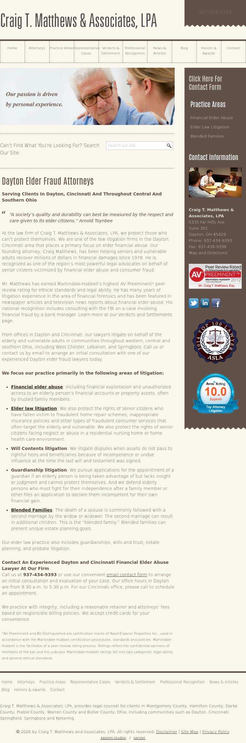 Craig T. Matthews & Associates, LPA - Cincinnati OH Lawyers